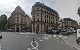 volets métalliques boulevard Haussman à Parsi