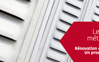 Volet métallique rénové avec le traitement anti-corrosion TIM